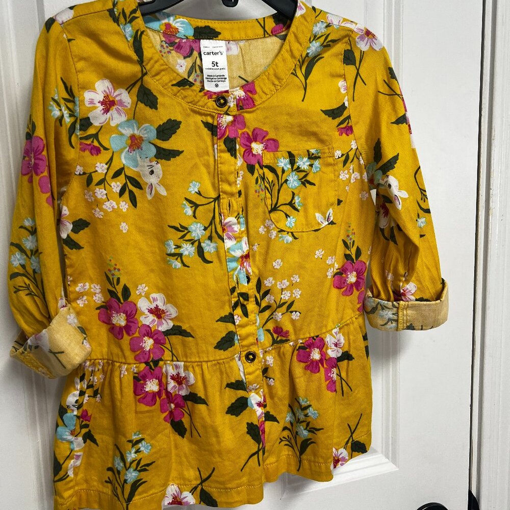 Carter's Floral Blouse 5T